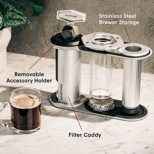 AeroPress Organizer Stand - Stainless Steel Coffee Station Organizer Replacement