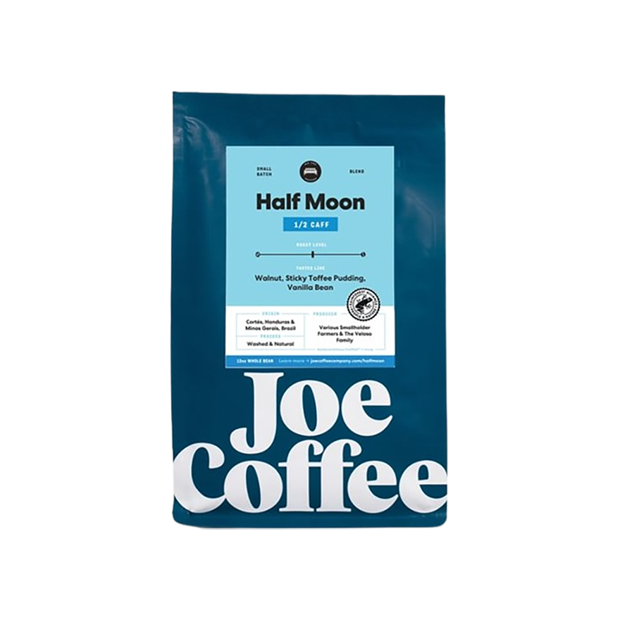 Half Moon Half Caff 12 oz Fresh Roasted Coffee Blend