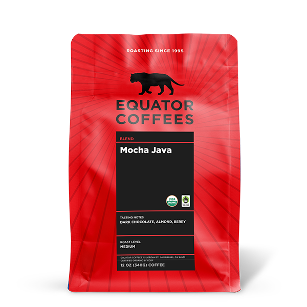 Mocha Java Fair Trade Organic 12 oz Fresh Roasted Coffee Blend