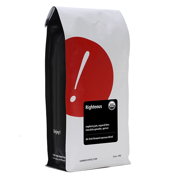 Righteous (Organic) 2 lb Specialty Espresso Coffee