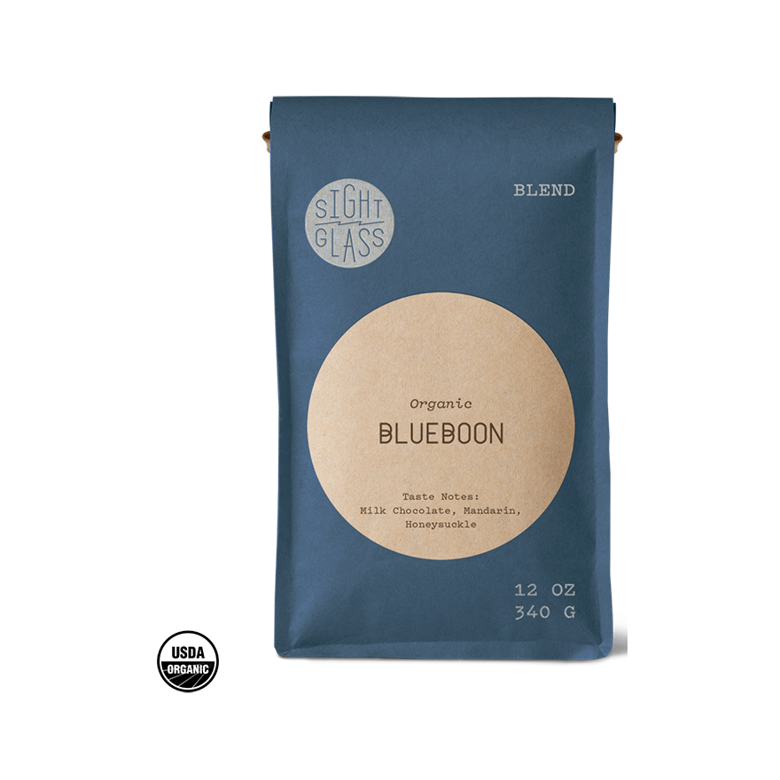 Organic Blueboon 12 oz Fresh Roasted Coffee Blend