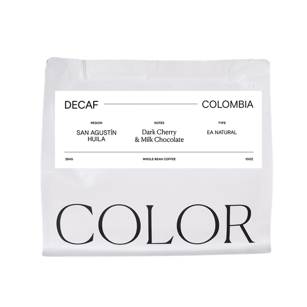 Decaf Colombia San Agustin 10 oz Smooth Decaf Coffee