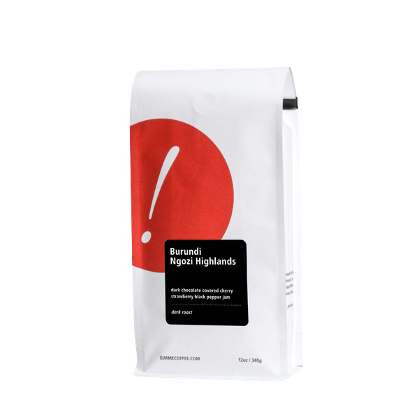 Burundi Ngozi Highlands Dark Roast 12 oz Fresh Roasted Specialty Coffee