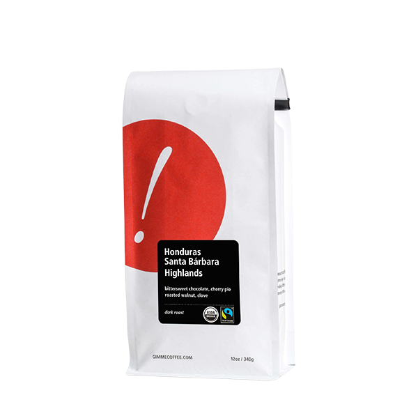Honduras Santa Barbara Highlands Dark Org FT 12 oz Fresh Roasted Specialty Coffee