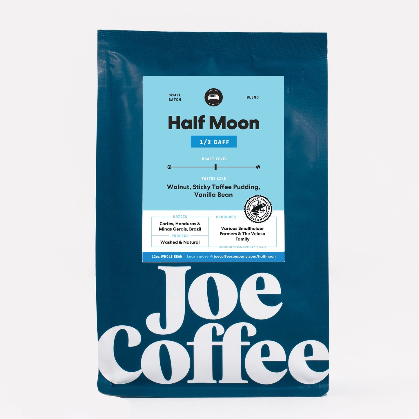 Half Moon Half Caff 2 lb Fresh Roasted Coffee Blend