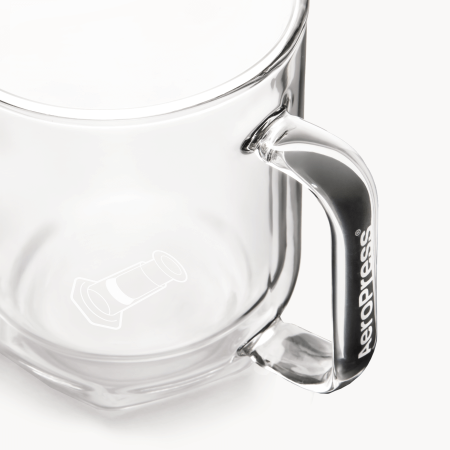 AeroPress Double Wall Glass Coffee Mug - 2 Pack Double Wall Coffee Mug Set