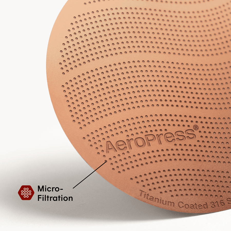 AeroPress Gold Tone Filter - Standard Portable Travel Coffee Maker
