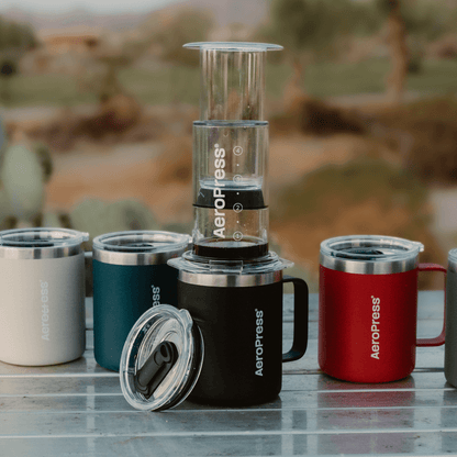 AeroPress Travel Coffee Mug - Stainless Steel Double Wall Coffee Mug Set
