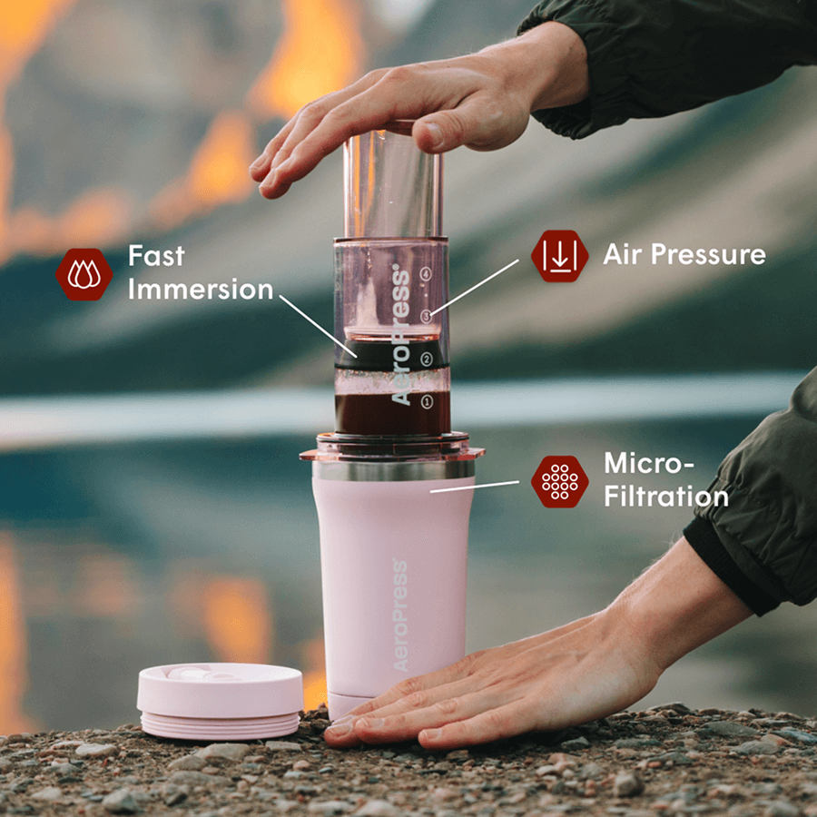 AeroPress Coffee Maker - Go Plus Portable Travel Coffee Maker