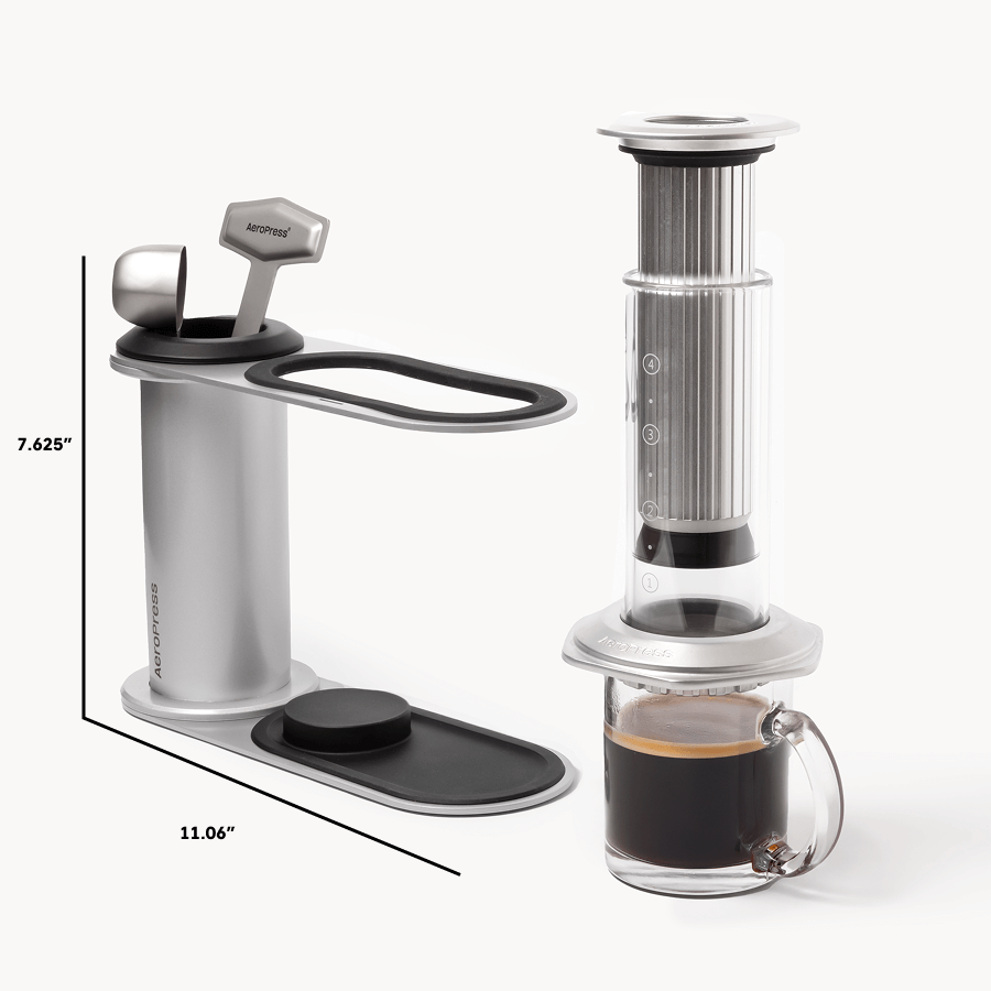 AeroPress Organizer Stand - Stainless Steel Coffee Station Organizer