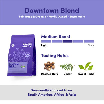 Downtown Blend Organic & Fair Trade Specialty Espresso Coffee