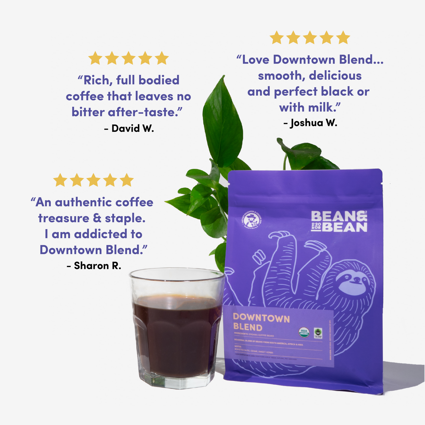 Downtown Blend Organic & Fair Trade Specialty Espresso Coffee
