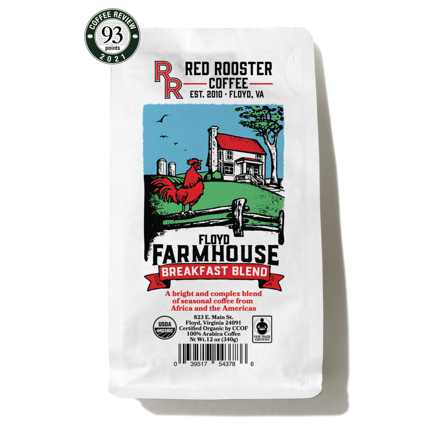 Organic Floyd Farmhouse Breakfast Blend Fresh Roasted Coffee Blend