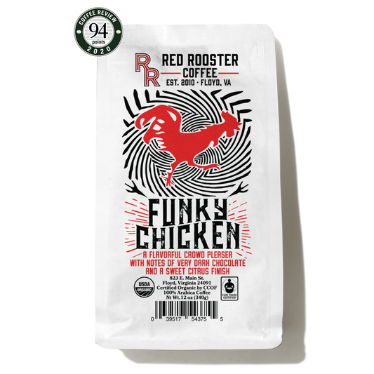 Organic Funky Chicken Fresh Roasted Coffee Blend
