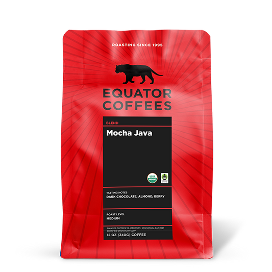 Mocha Java Fair Trade Organic 12 oz Fresh Roasted Coffee Blend