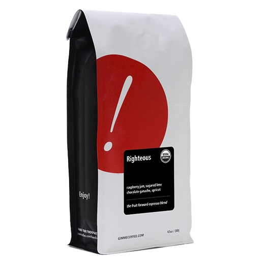 Righteous (Organic) 12 oz Specialty Espresso Coffee
