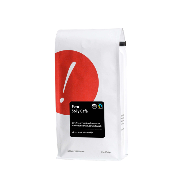 Peru Sol Y Cafe Fairtrade Organic 12 oz Fresh Roasted Specialty Coffee