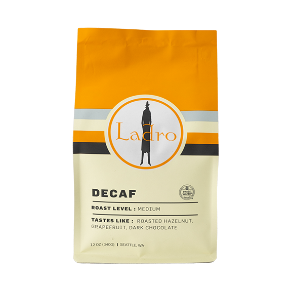 Ladro Decaf 12 oz Smooth Decaf Coffee