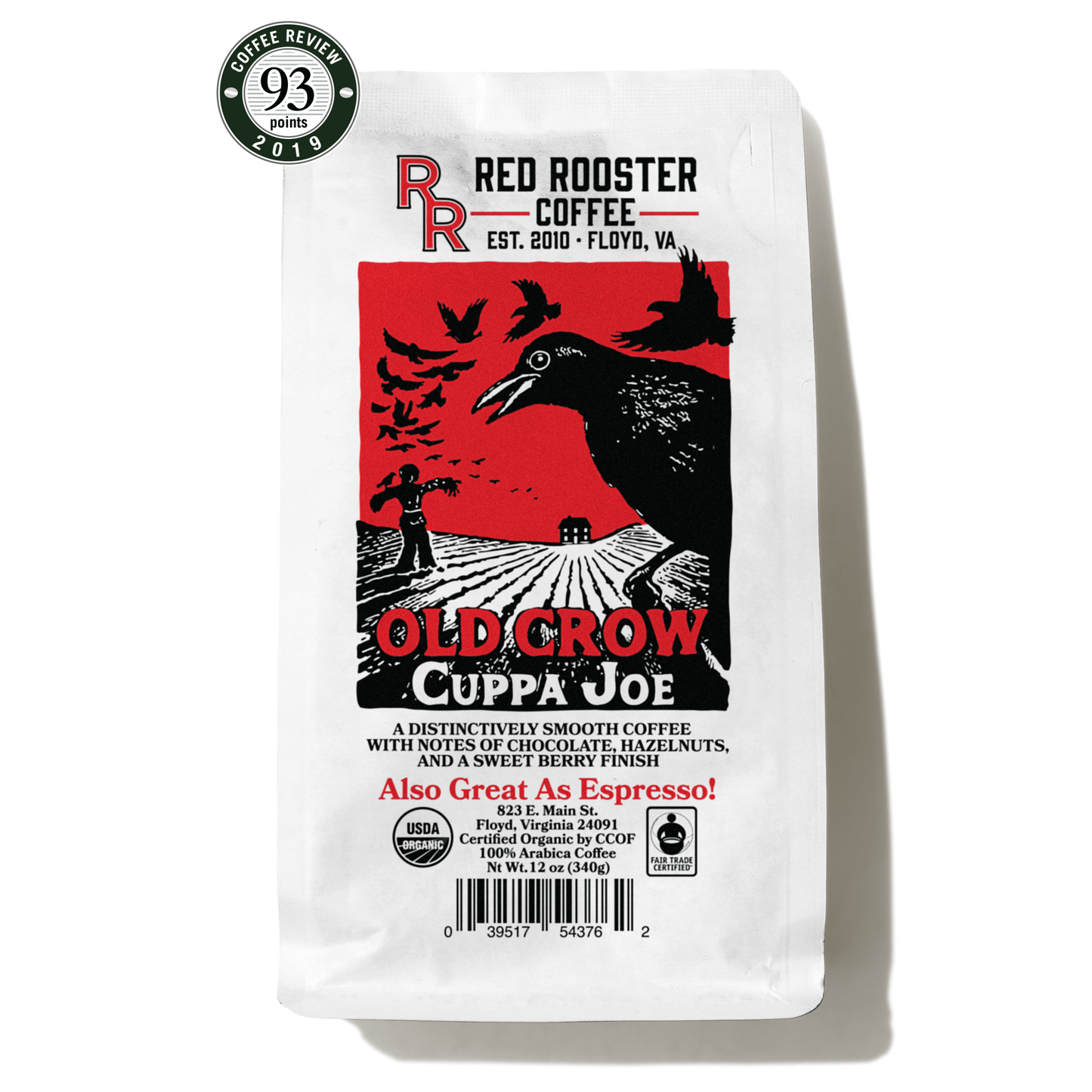 Organic Old Crow Cuppa Joe Specialty Espresso Coffee
