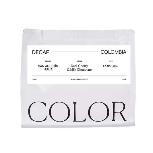 Decaf Colombia San Agustin 10 oz Smooth Decaf Coffee