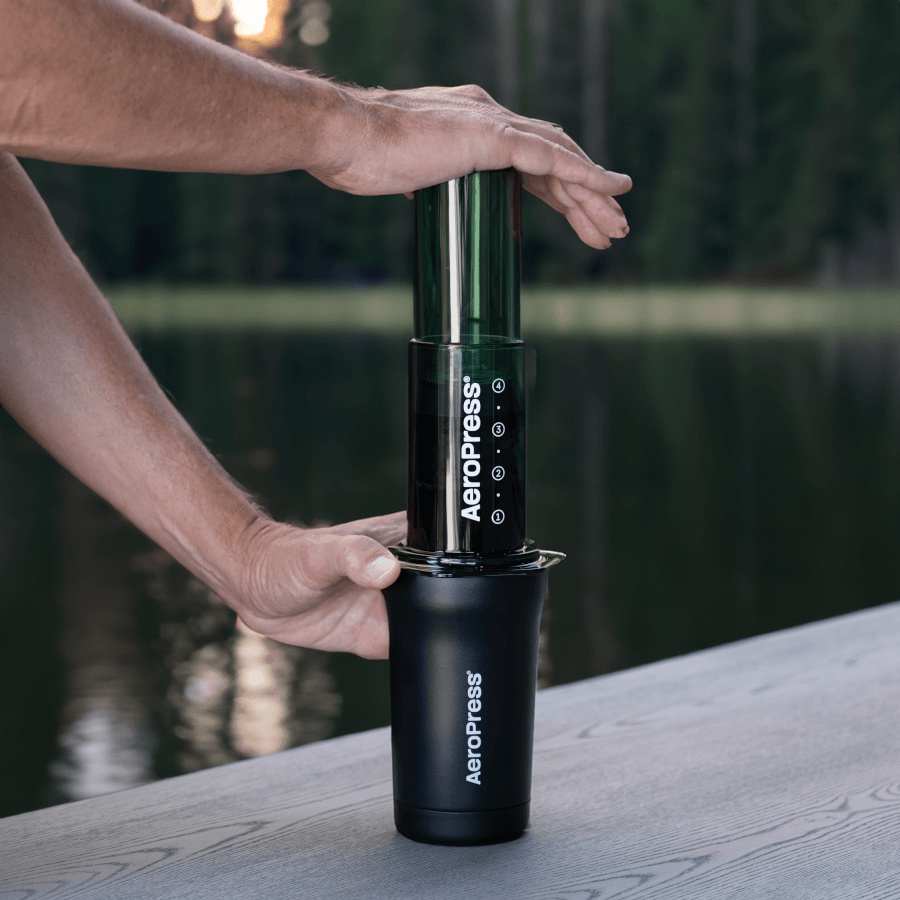 AeroPress Travel Coffee Tumbler - Stainless Steel Double Wall Coffee Mug Set