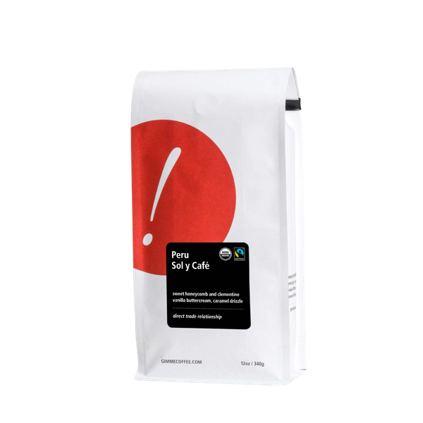 Peru Sol Y Cafe Fairtrade Organic 2 lb Fresh Roasted Specialty Coffee